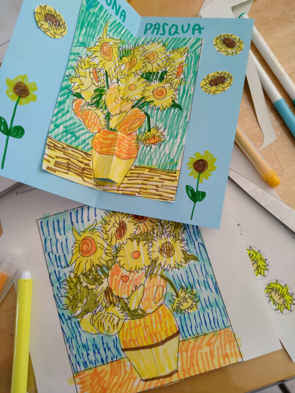 Biglietto di Pasqua pop up Van Gogh