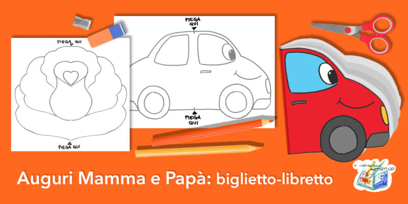 Auguri mamma papà, biglietto-libretto