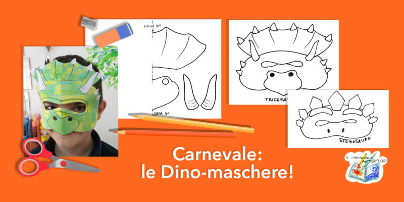 maschere dei dinosauri